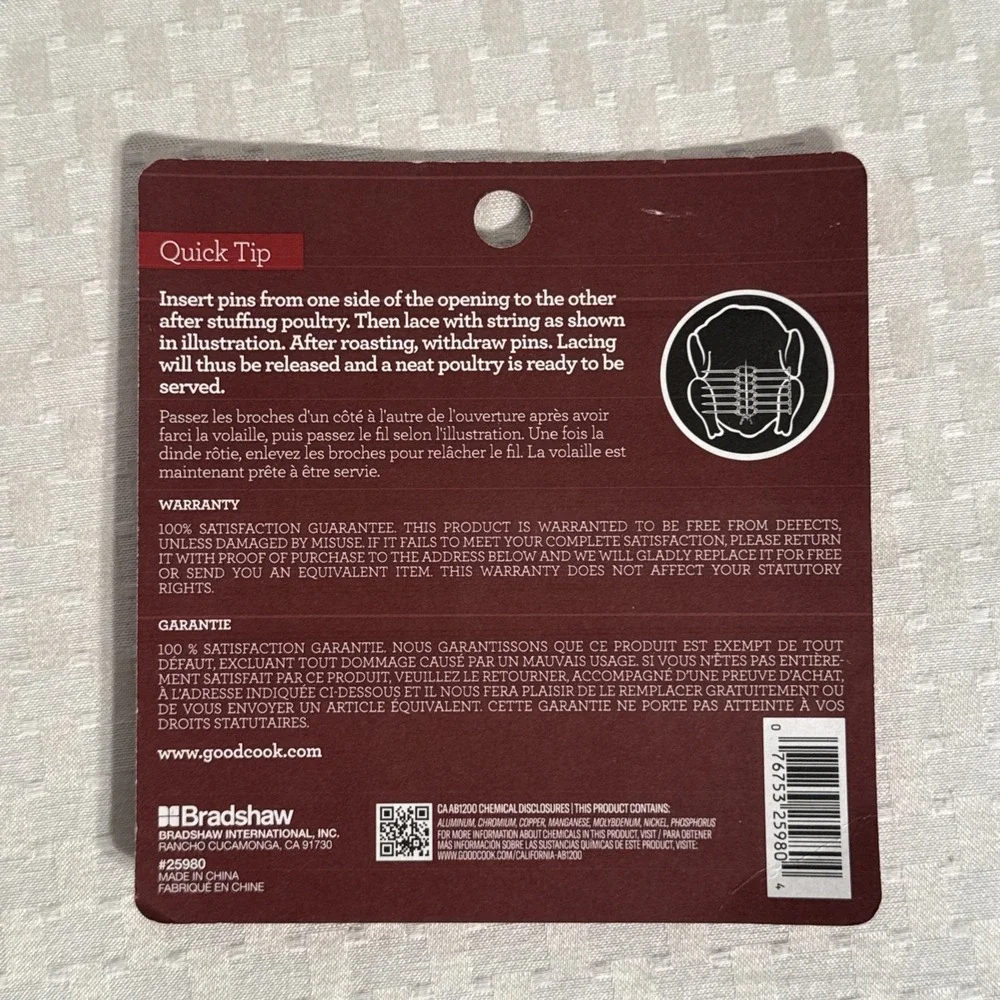 Good Cook 1 Pack Turkey Pop Up Timers and Turkey Lacers 4 Packs Thanksgiving New